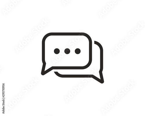 Chat icon symbol vector