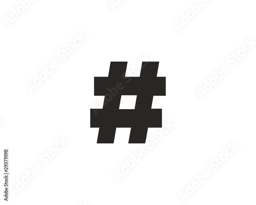 Hashtag icon symbol vector