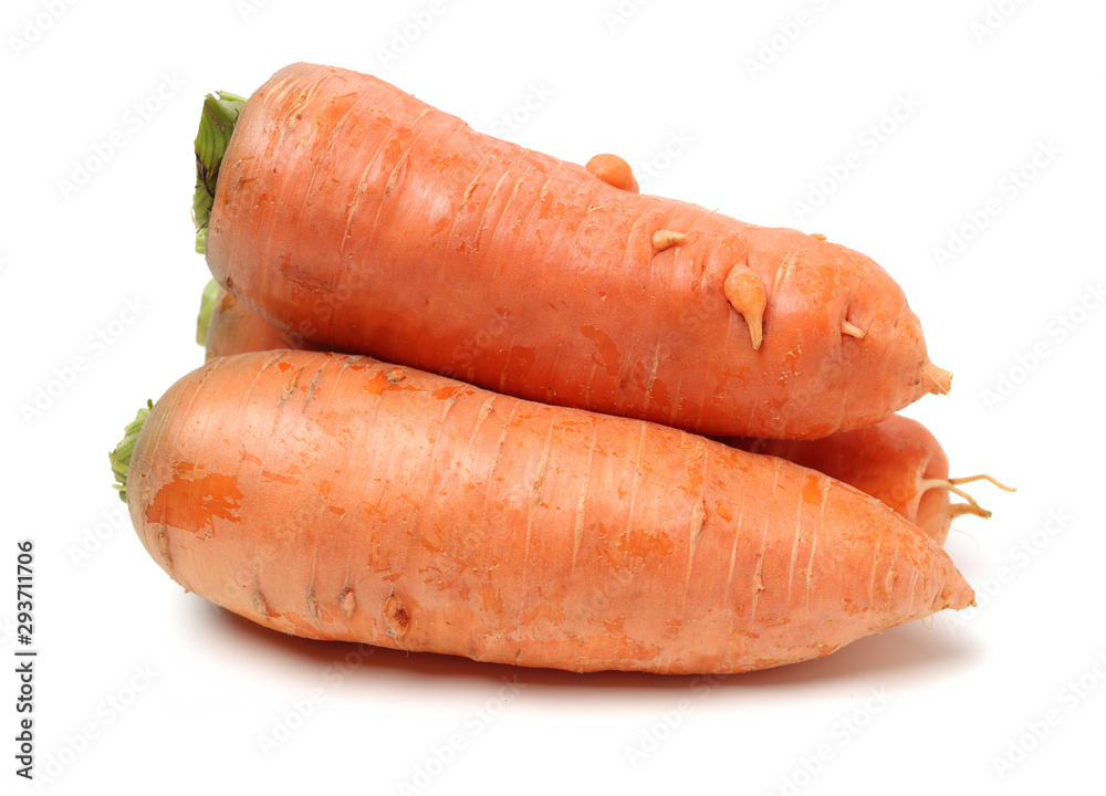 Fresh carrot on a white background Fresh carrot on a white background