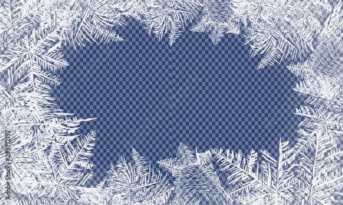 Tablou canvas Falling Christmas snow