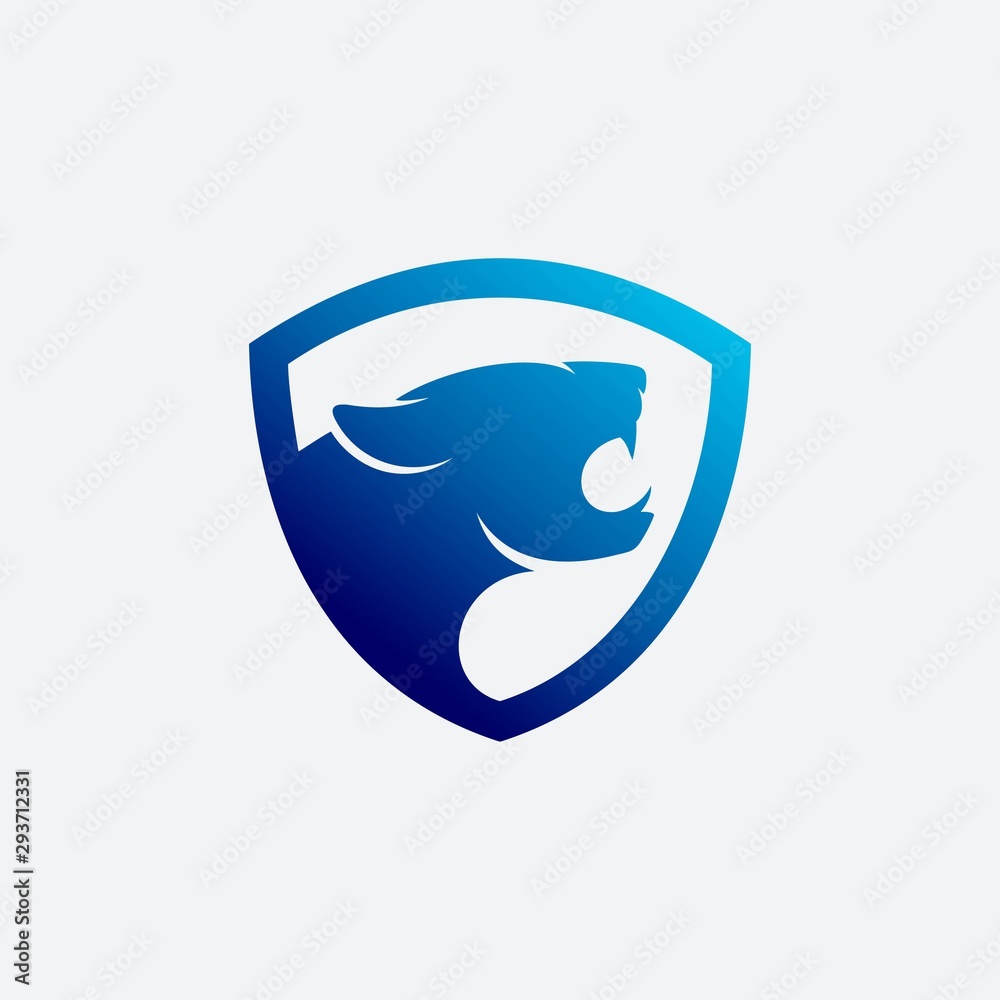 Tiger shield logo design