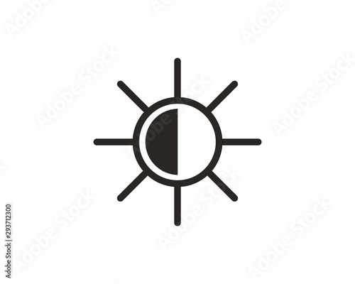 Brightness icon symbol vector