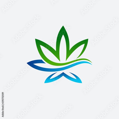 Cannabis oil logo design