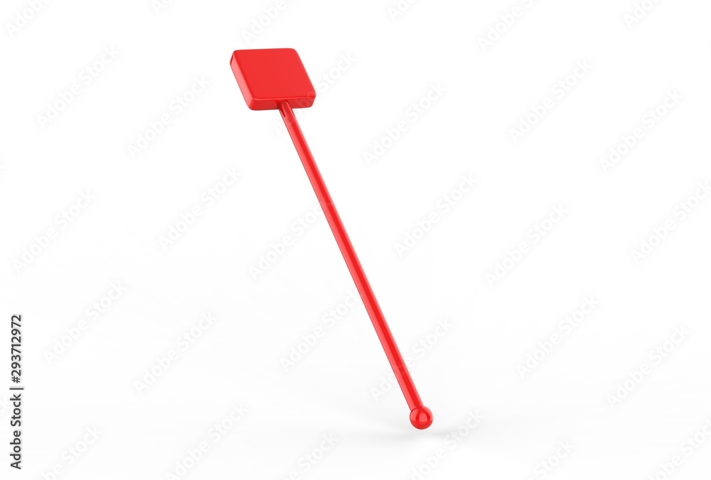 Promotional cocktail stirrer for branding. 3d render illustration. Promotional cocktail stirrer for branding. 3d render illustration.