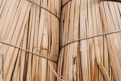 Totora horse (artisanal boat) mooring detail