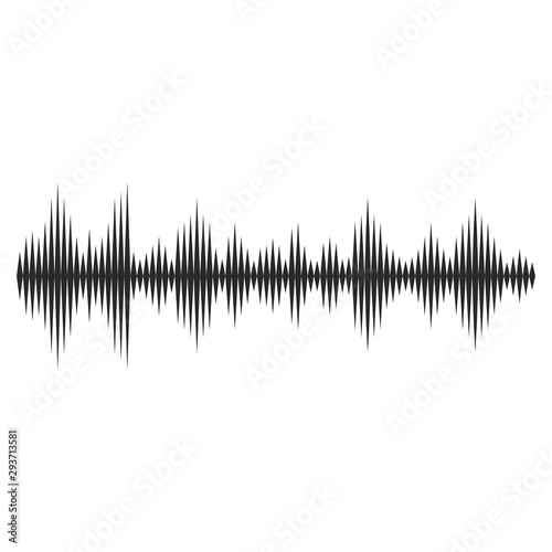 Sound waves vector illustration design 