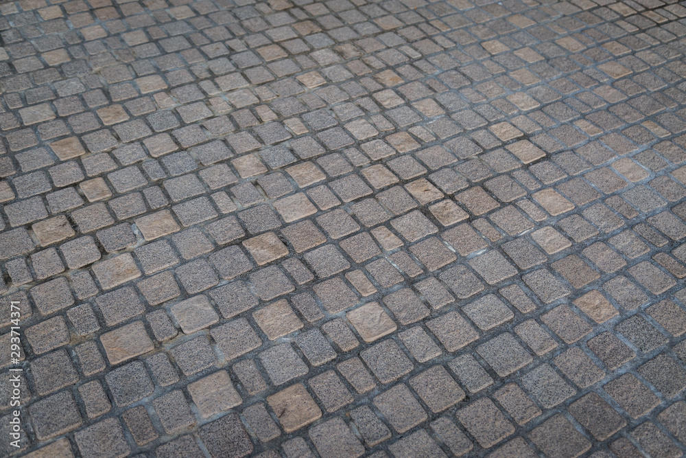 Cobblestone pavement texture