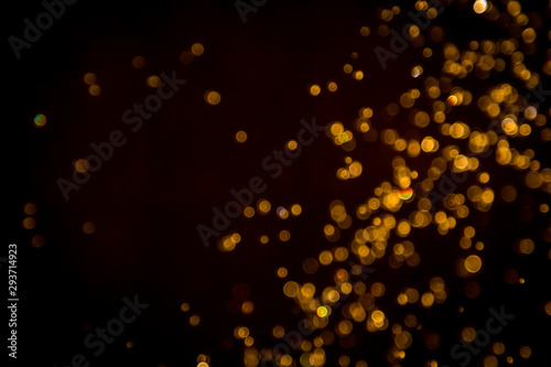Defocus bokeh glitter gold vintage lights dark © pandaclub23