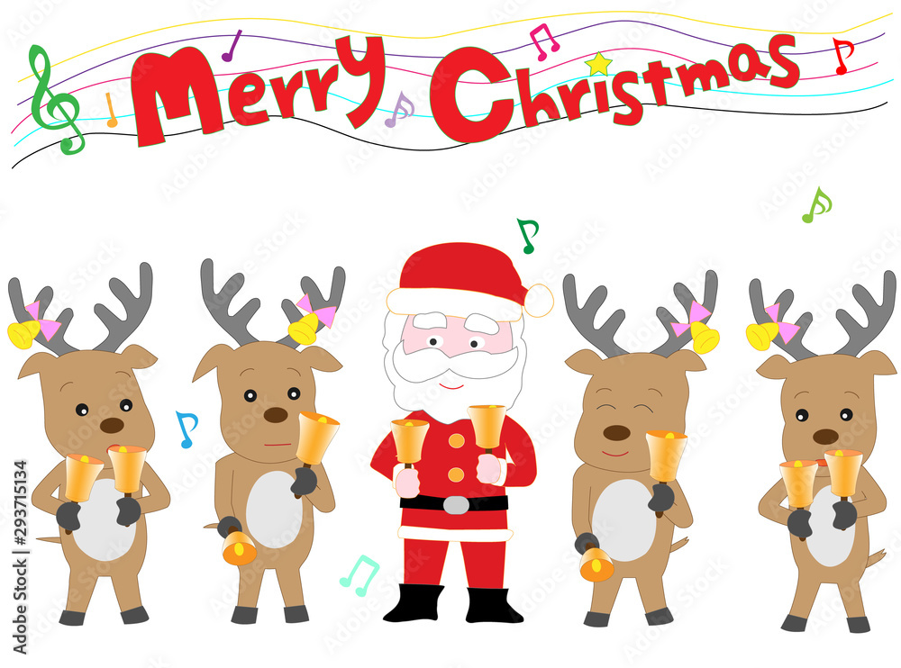 クリスマスコンサートでハンドベルを演奏している クリスマスコンサートでハンドベルを演奏している