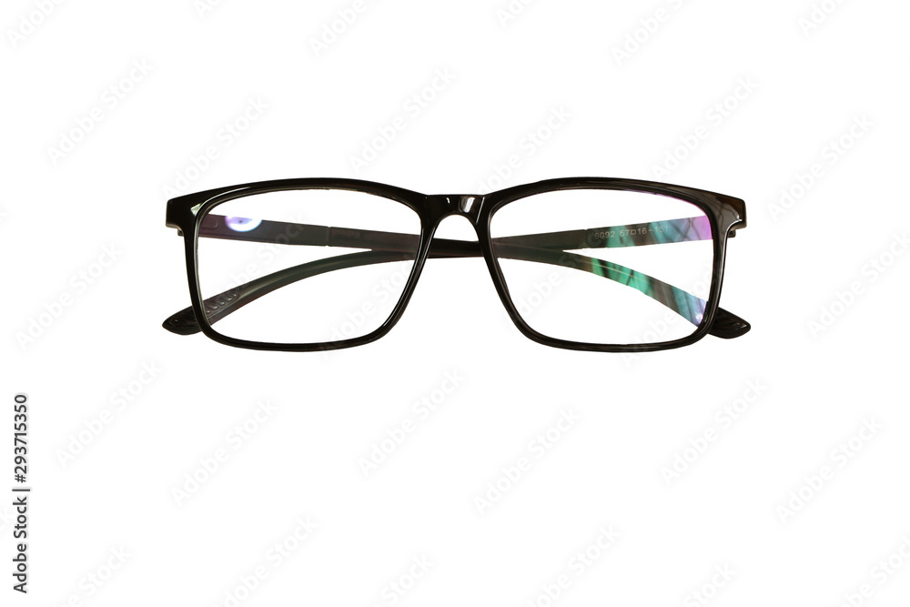Black spectacles isolated on white background Black spectacles isolated on white background