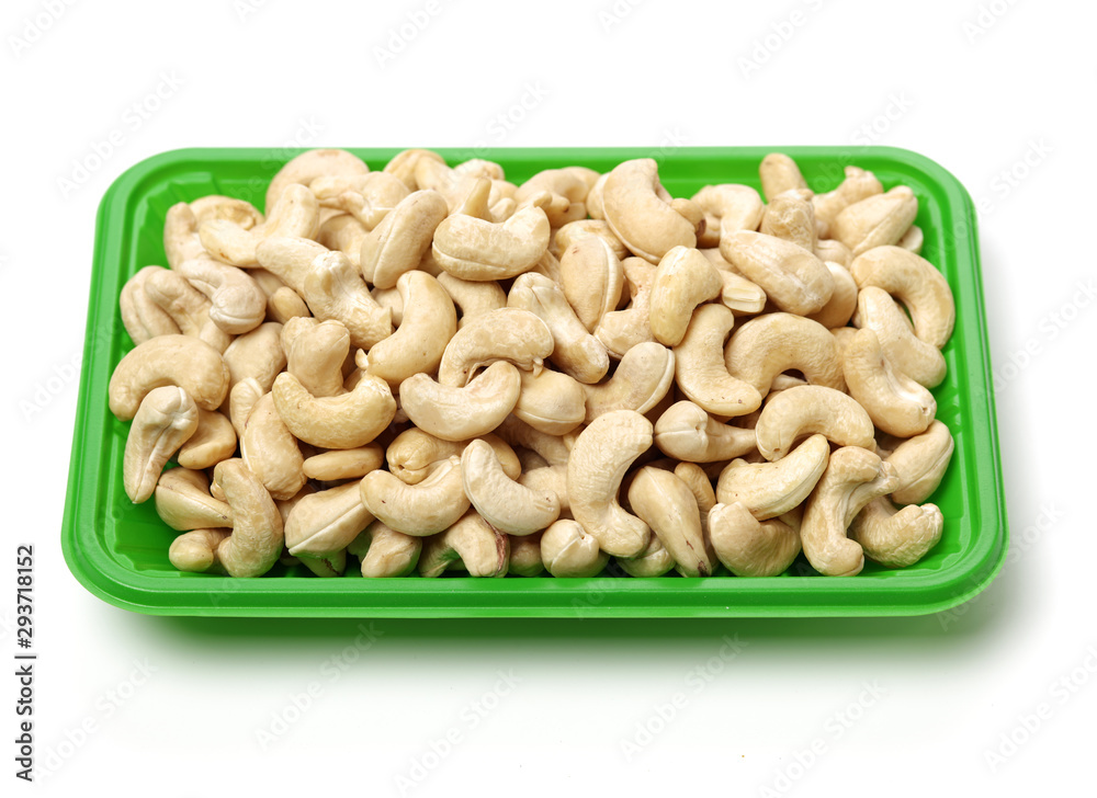 Cashew on a white background
