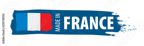 France flag, vector illustration on a white background.