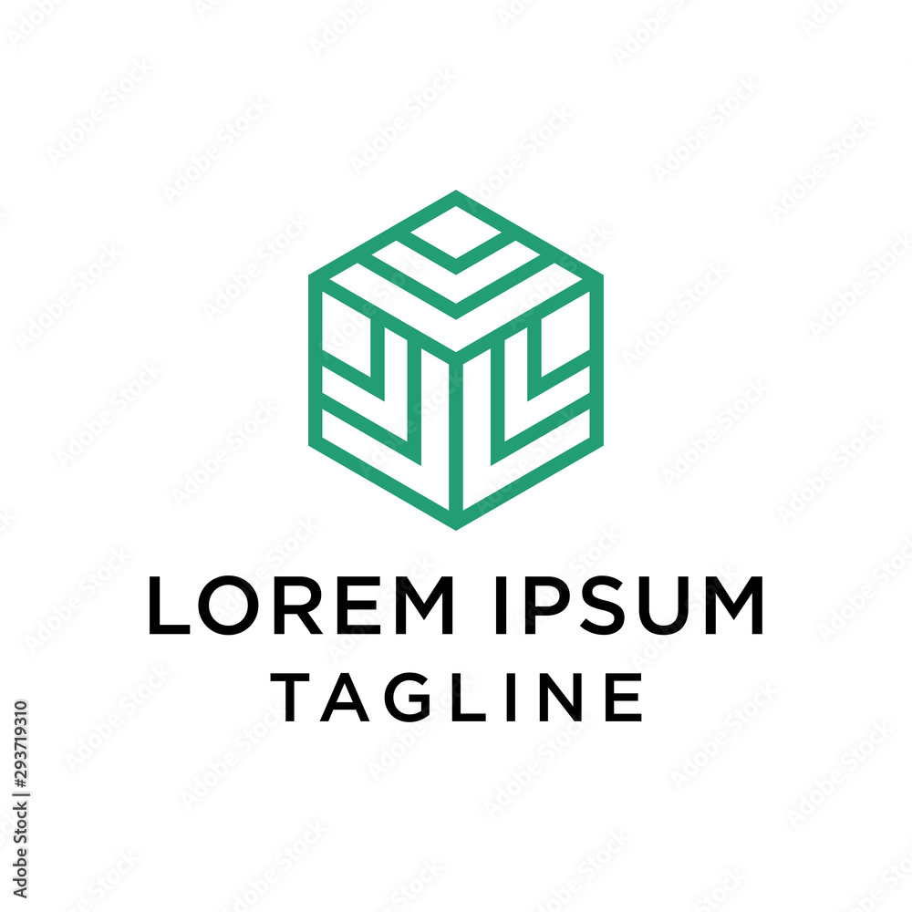 Leaf Box Logo Design Template Vector Leaf Box Logo Design Template Vector