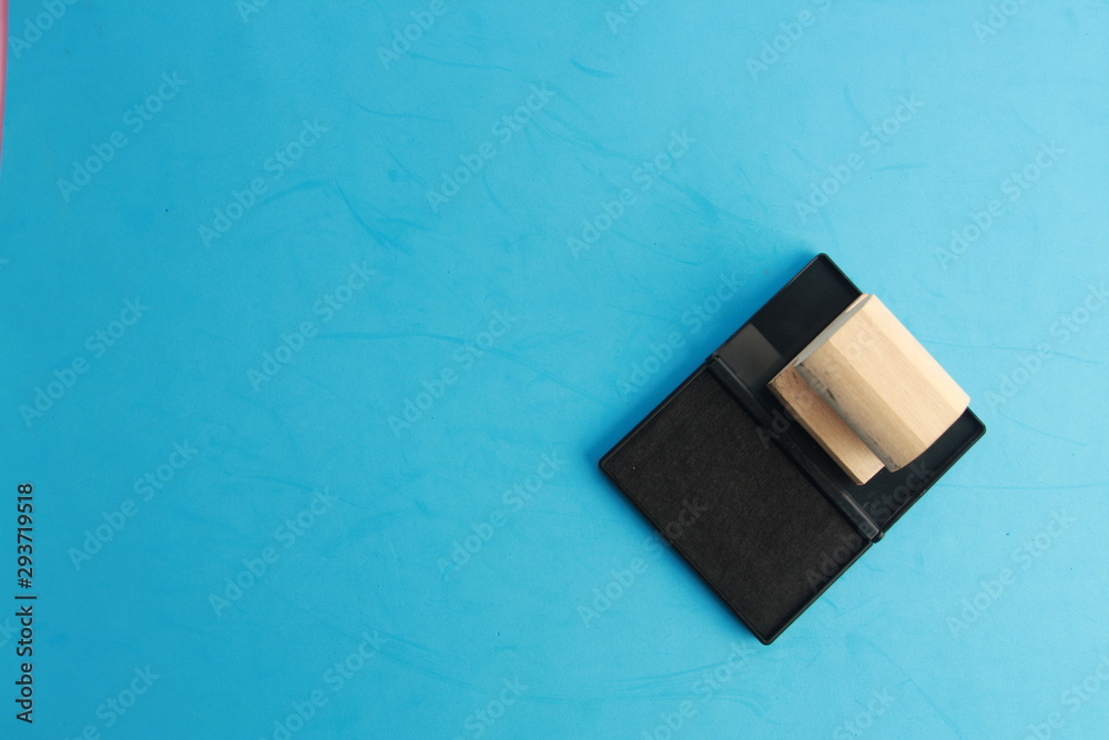 Fototapeta premium stamp ink made in wood