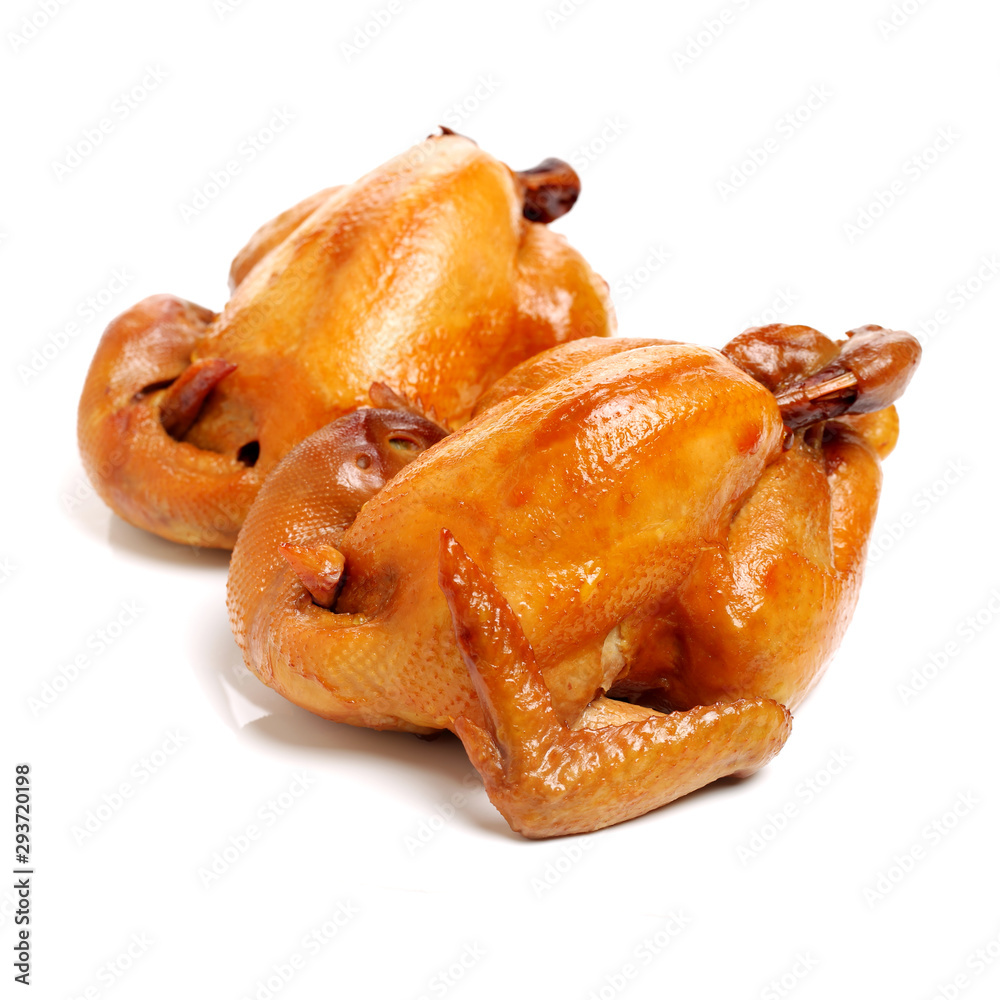 Roast Chicken on white background Roast Chicken on white background