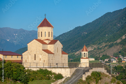 Saint Nicholas (Nikolai) church in Mestia, Svaneti. Georgia.