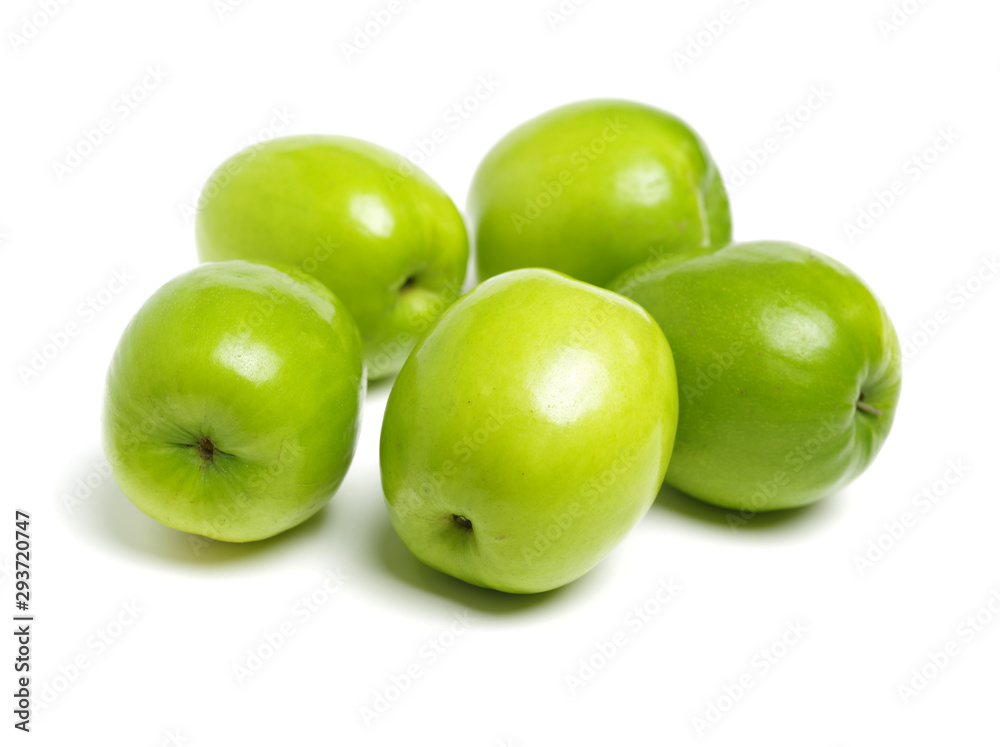 Fresh juicy jujube isolated on white background Fresh juicy jujube isolated on white background