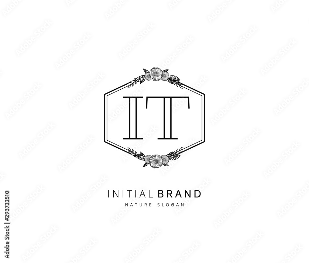 I T IT Beauty vector initial logo, handwriting logo of initial signature, wedding, fashion, jewerly, boutique, floral and botanical with creative template for any company or business. I T IT Beauty vector initial logo, handwriting logo of initial signature, wedding, fashion, jewerly, boutique, floral and botanical with creative template for any company or business.