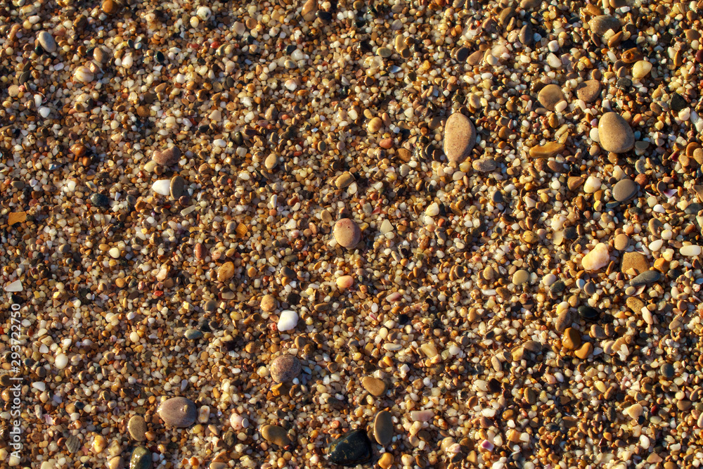 sea pebbles colored granite on the beach sea pebbles colored granite on the beach