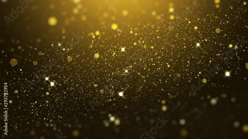 luxury gold particle glitter abstract background for happy new year and merry christmas festive season