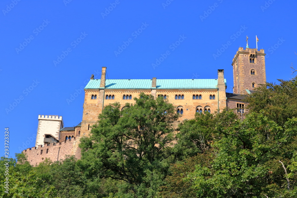 View of the famous Wartburg - a world heritage site, Eisenach, Thuringia, Germany