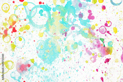 Colorful watercolor blots and splashes. Aquarelle background, wallpaper