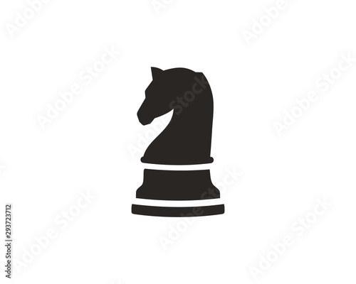 Chess knight icon symbol vector