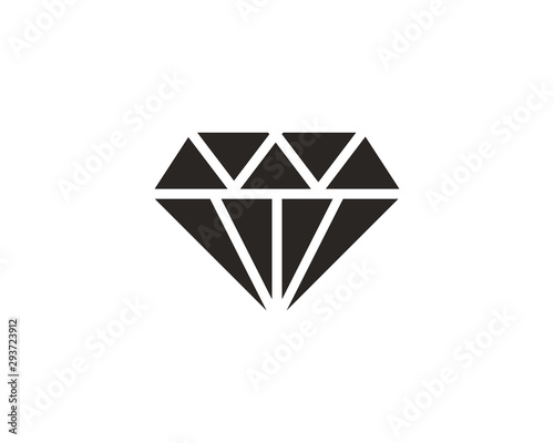 Diamond icon symbol vector