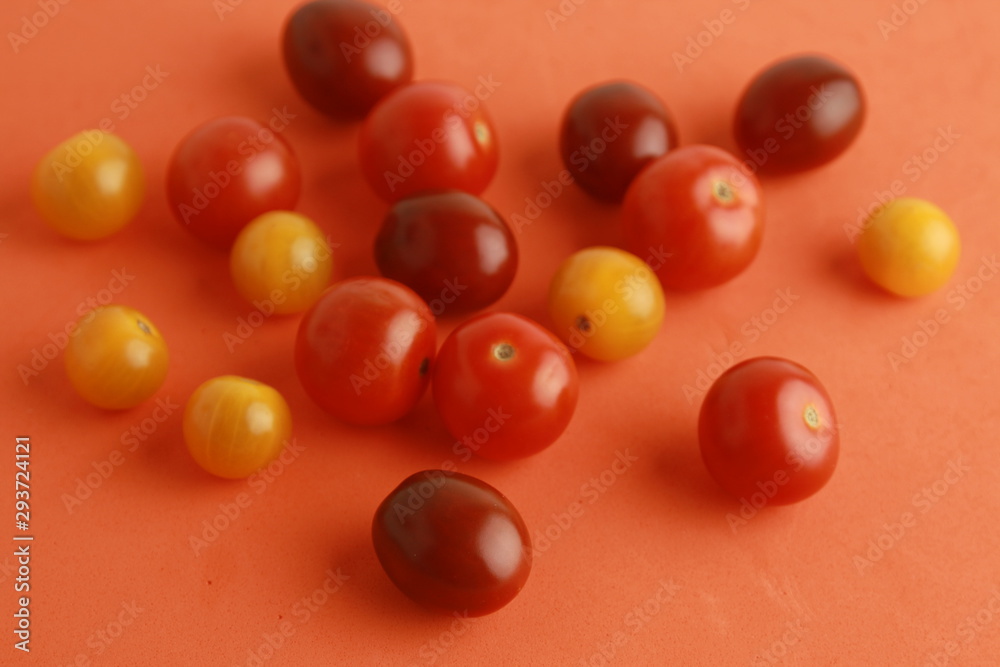 Three varieties of cherry tomatoes