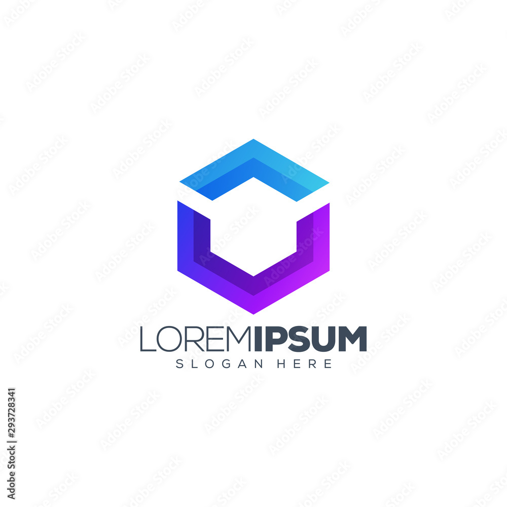 polygon logo design vector illustration polygon logo design vector illustration