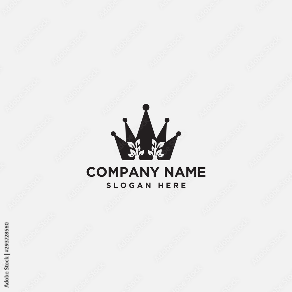 king leaf logo design - vector king leaf logo design - vector