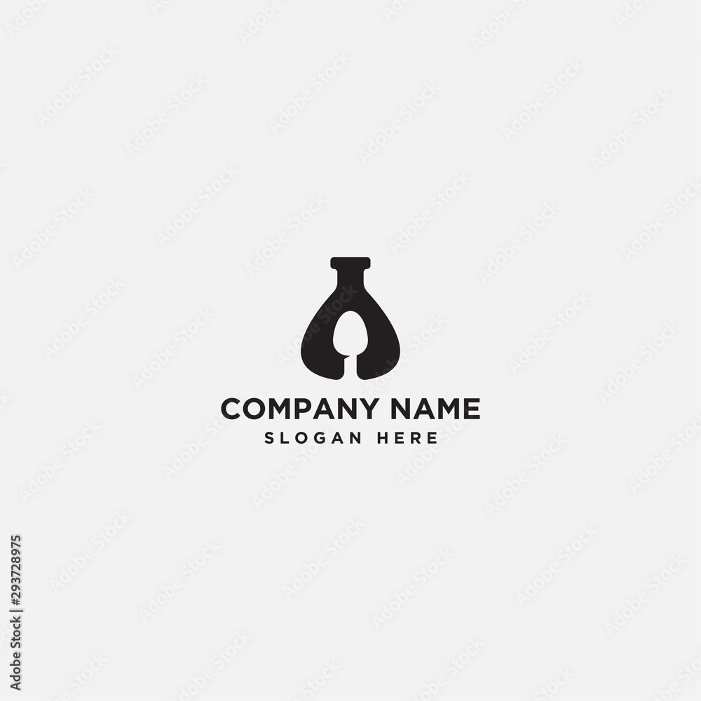 lab spoon and fork logo. restaurant, medical - vector lab spoon and fork logo. restaurant, medical - vector