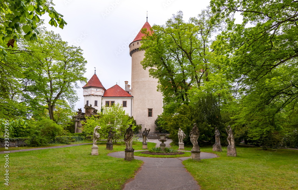 Konopiste castle in Bohemia, Czech Republic