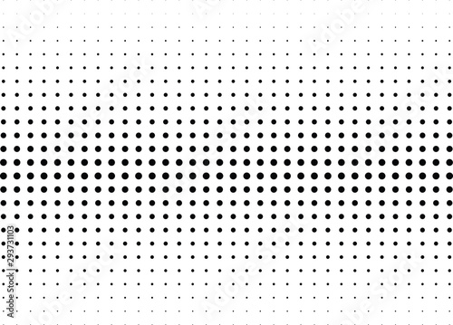 Abstract halftone dotted background. Monochrome pattern with dot and circles.  Vector modern futuristic texture for posters, sites, business cards, cover postcards, interior design, labels, stickers.