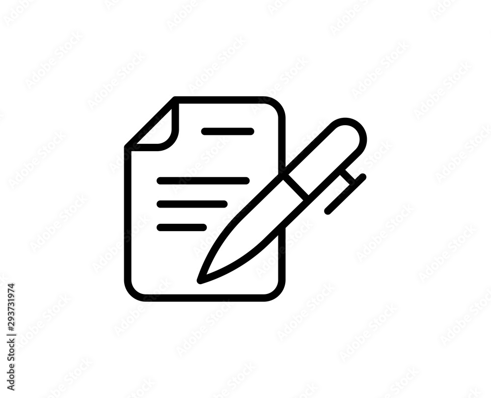 Contract line icon Contract line icon