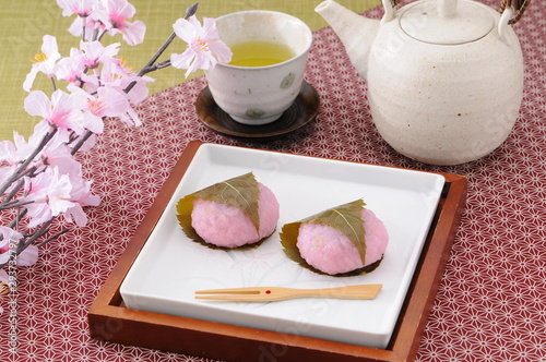 桜餅　花見