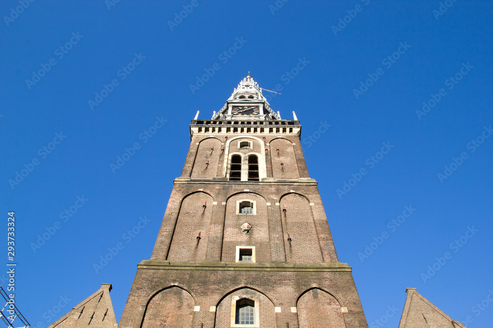 Fototapeta premium Building architecture in Amsterdam city, Netherlands