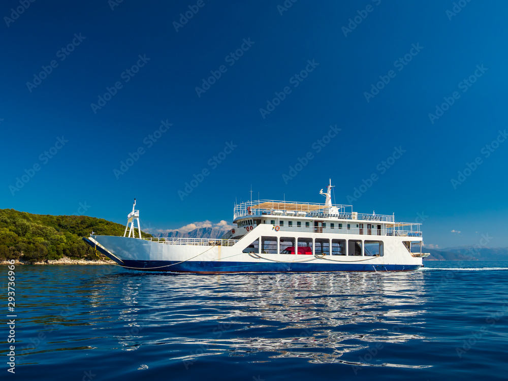 Farry boat in Lefkas island