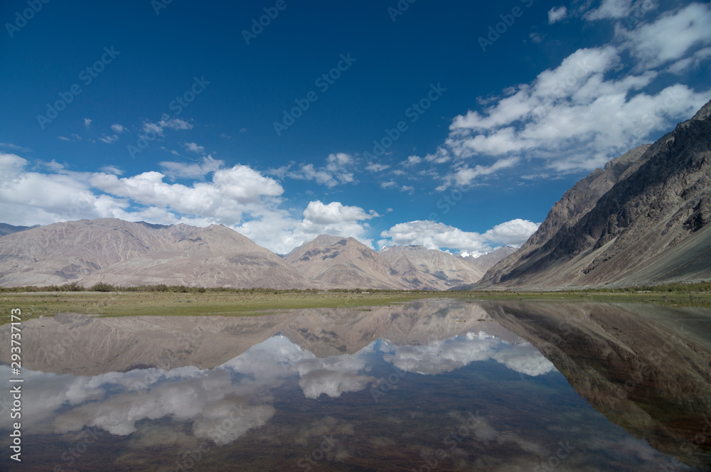 Mountain Reflection near Nubra Valley,Ladakh,India