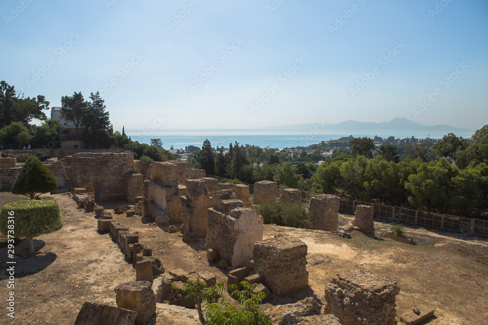Ancient ruins of Carthage, Carthage, Birsa Hill, Tunisia: 25, September, 2019