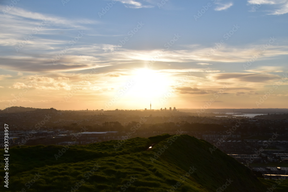 The view of Auckland in New Zealand