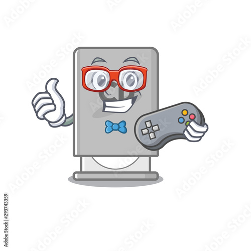 Gamer rom drive with the cartoon shape