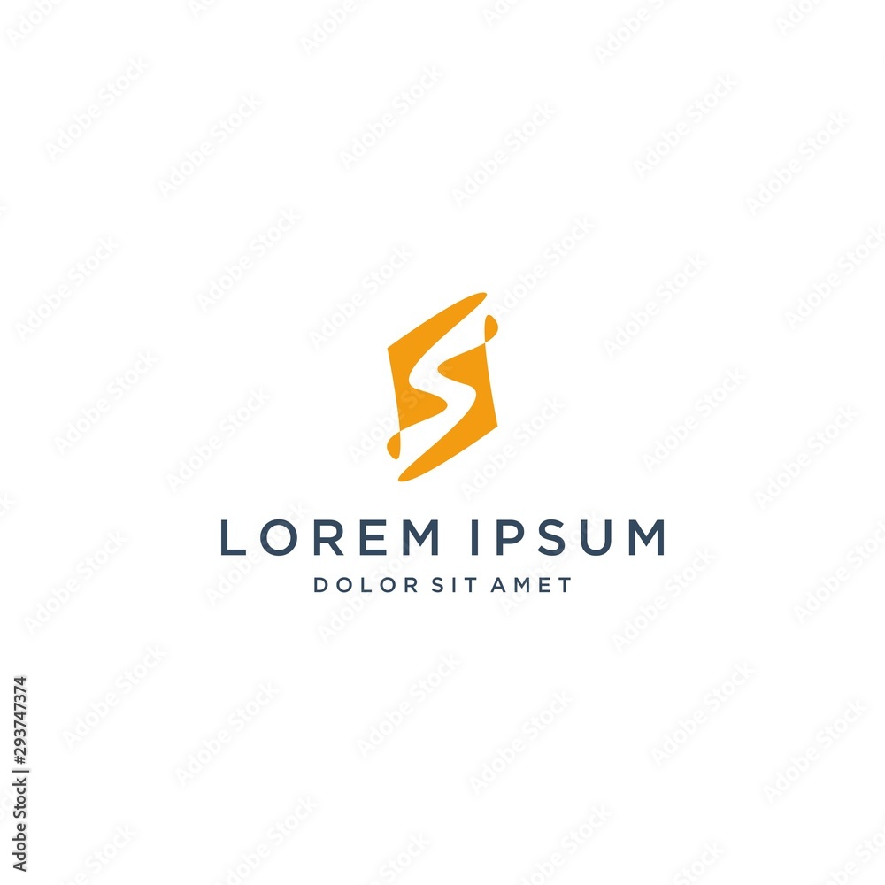 modern design logo or monogram or initials S modern design logo or monogram or initials S