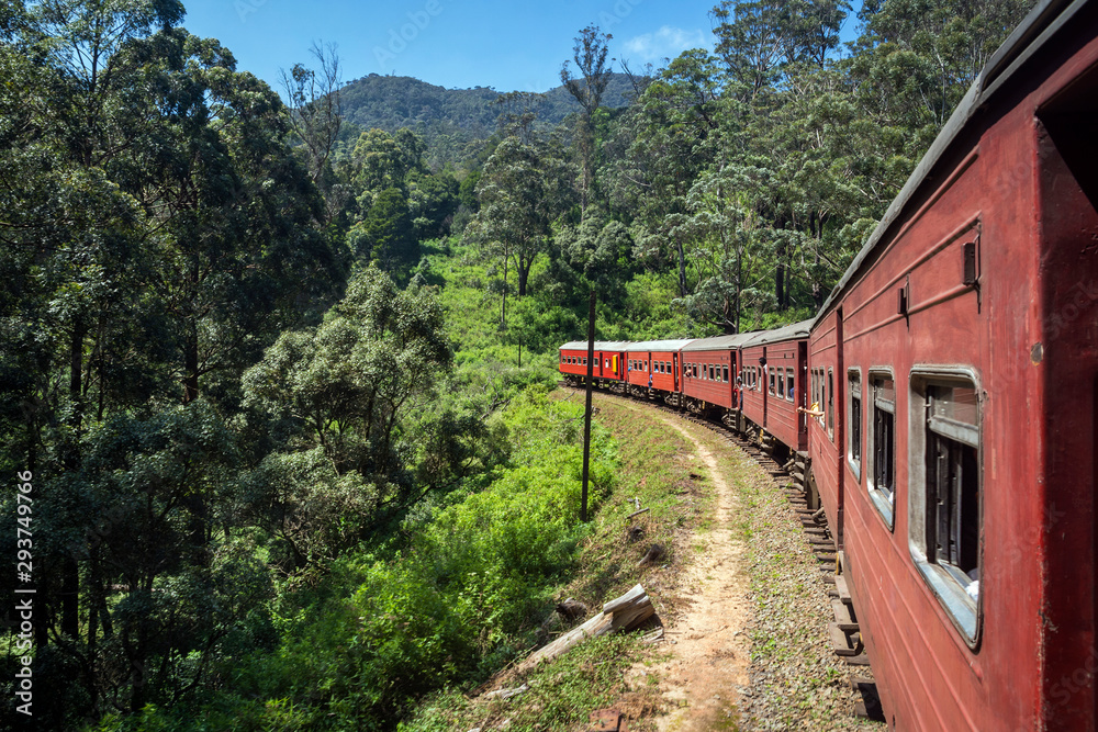 Scenic train ride from Kandy to Ella, Badulla District, Uva Province, Sri Lanka Scenic train ride from Kandy to Ella, Badulla District, Uva Province, Sri Lanka