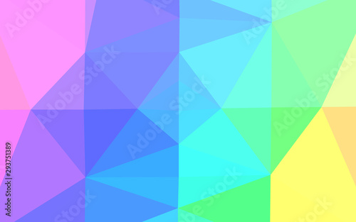 Light Multicolor, Rainbow vector blurry triangle template. Shining colored illustration in a Brand new style. The best triangular design for your business.