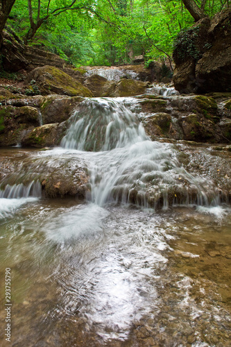 Fototapeta Naklejka Na Ścianę i Meble -  Natural Spring Waterfall