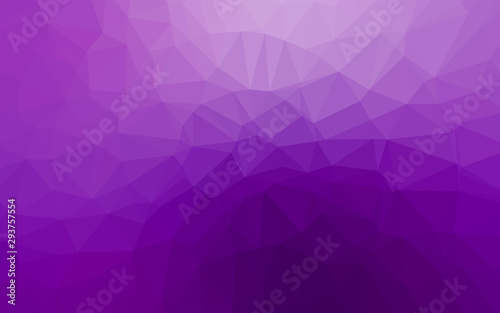Light Purple vector polygonal background. Creative illustration in halftone style with gradient. Template for a cell phone background.