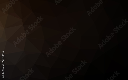 Dark Black vector abstract polygonal texture. Colorful abstract illustration with gradient. Completely new template for your business design.