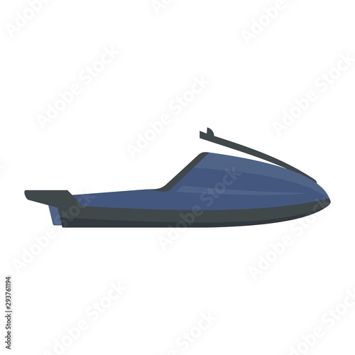 Fast jet ski icon. Flat illustration of fast jet ski vector icon for web design