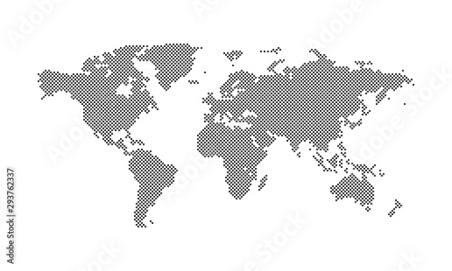 Dotted World Map